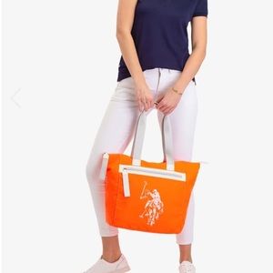 U.S. Polo Assn. Women's Nylon Logo Tote Bag NWT